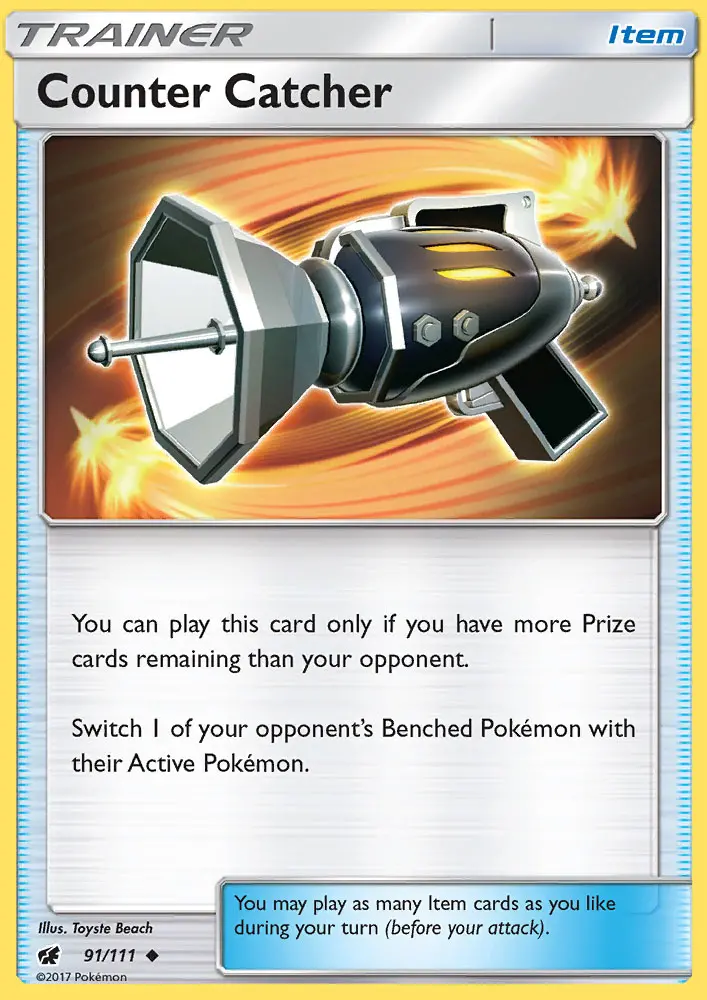 Counter Catcher Uncommon Pokemon card #91 from Crimson Invasion