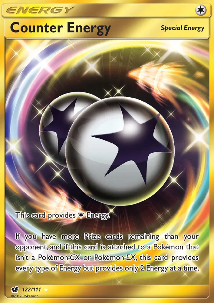 Counter Energy Secret Rare Pokemon card #122 from Crimson Invasion