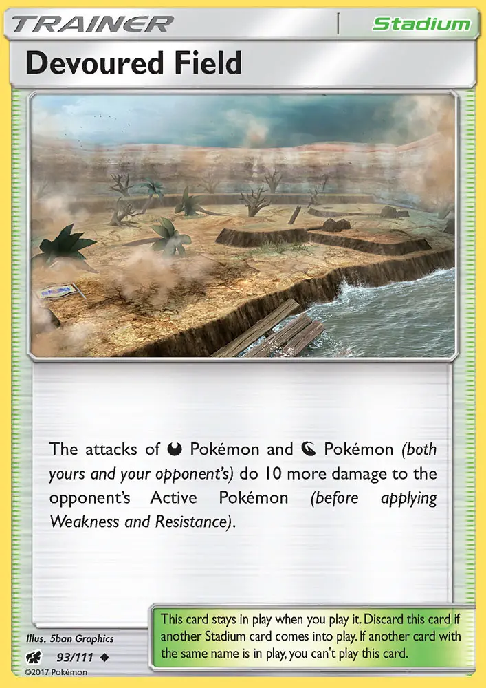Devoured Field Uncommon Pokemon card #93 from Crimson Invasion