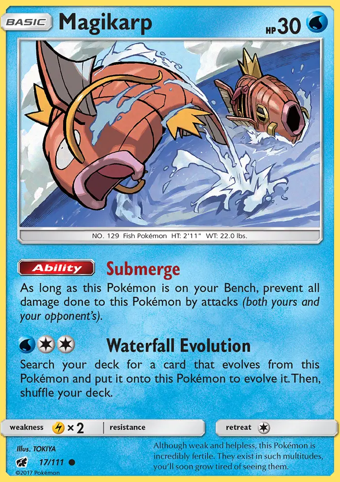 Magikarp Common Pokemon card #17 from Crimson Invasion