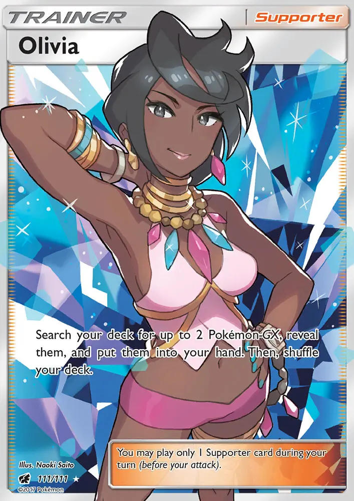 Olivia Ultra Rare Pokemon card #111 from Crimson Invasion