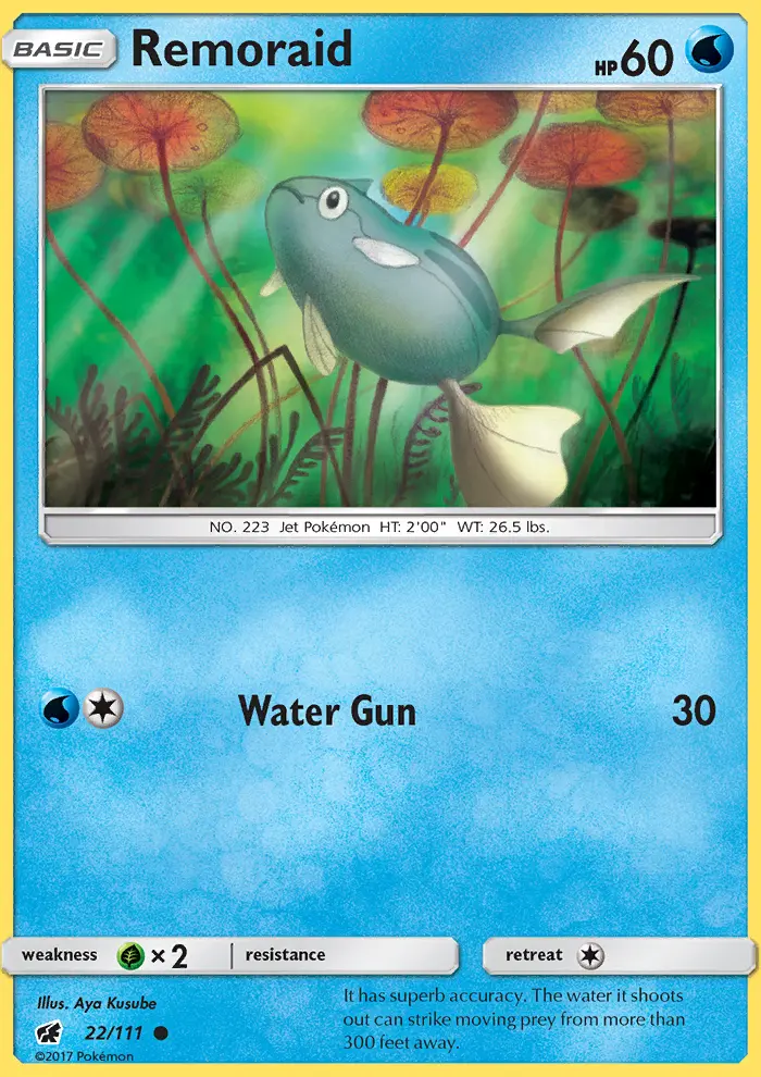Remoraid Common Pokemon card #22 from Crimson Invasion