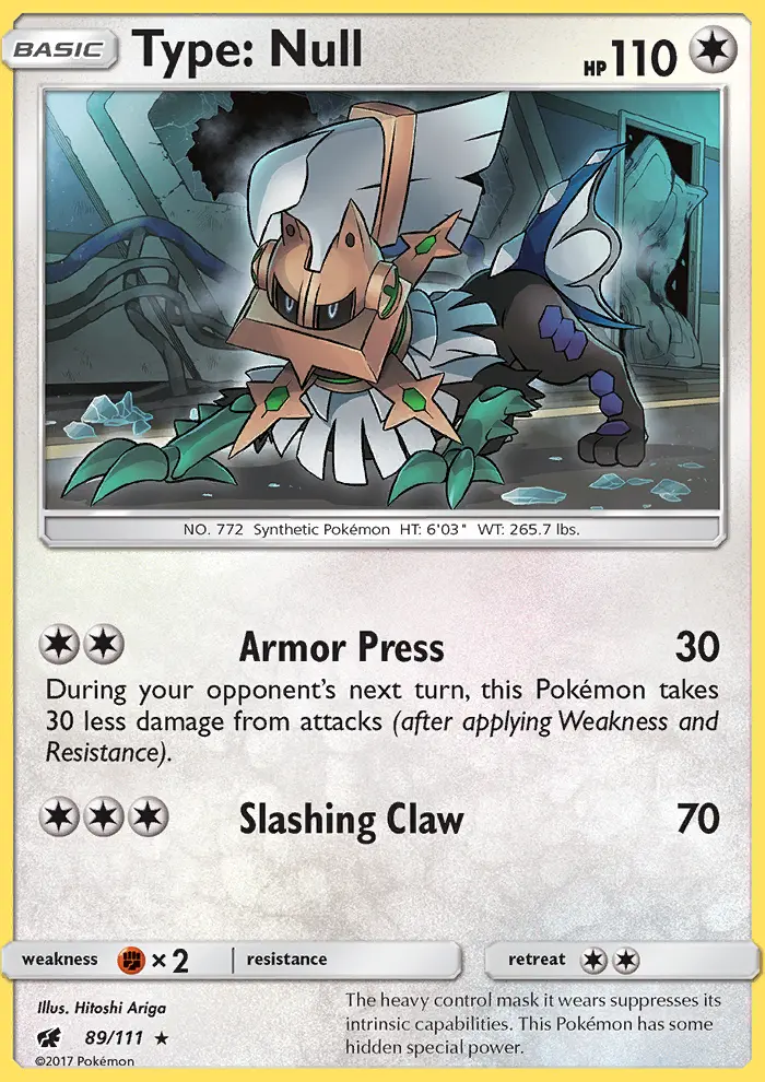 Type: Null Rare Pokemon card #89 from Crimson Invasion