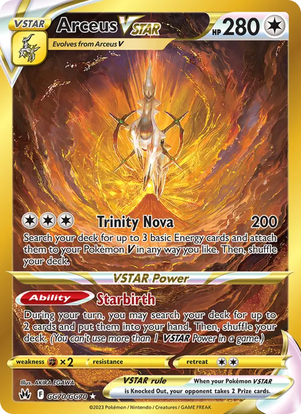 Arceus Pokemon card artwork