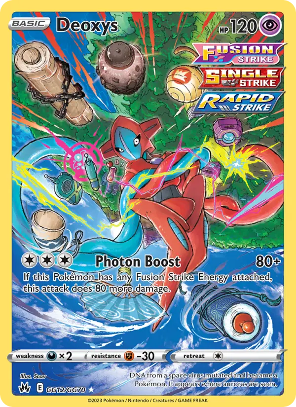 Deoxys Rare Pokemon card #GG12 from Crown Zenith