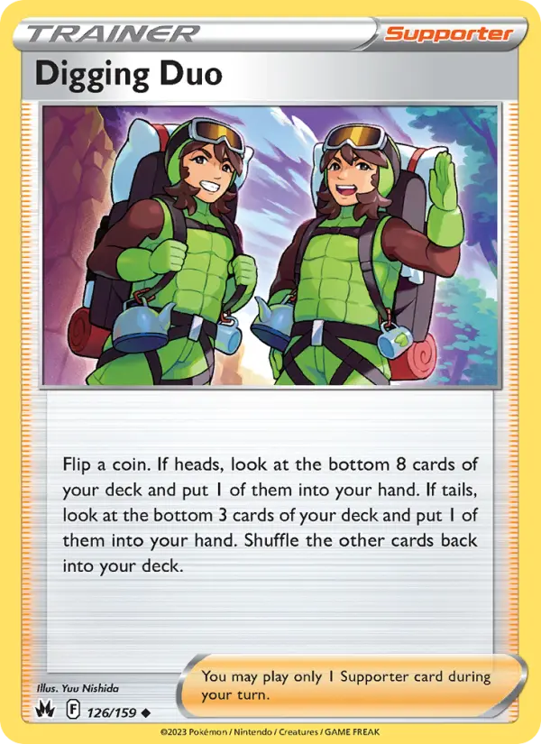 Digging Duo Uncommon Pokemon card #126 from Crown Zenith