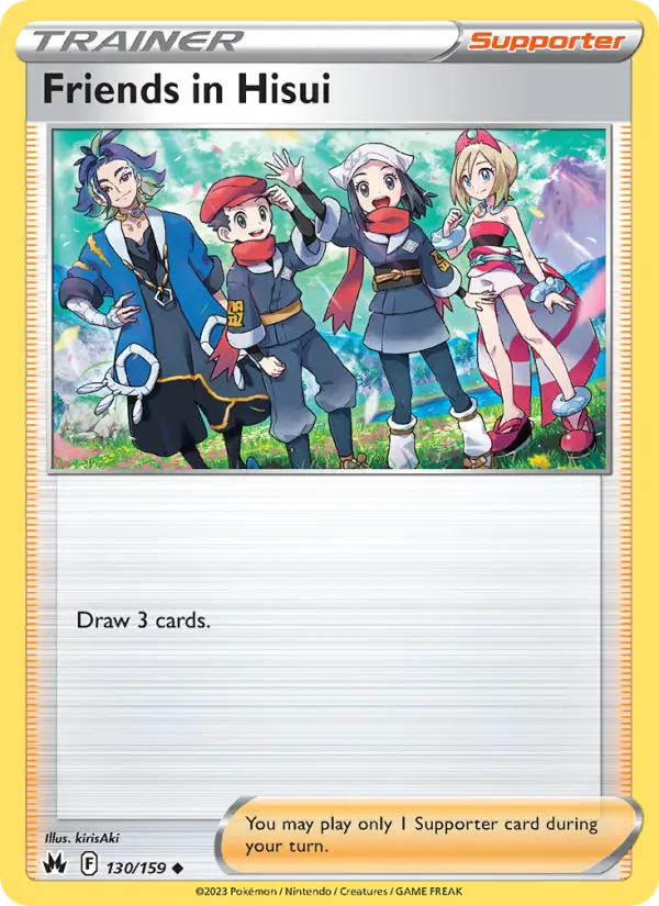 Friends in Hisui Uncommon Pokemon card #130 from Crown Zenith