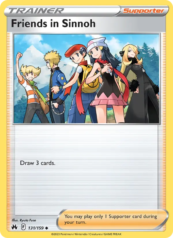 Friends in Sinnoh Uncommon Pokemon card #131 from Crown Zenith