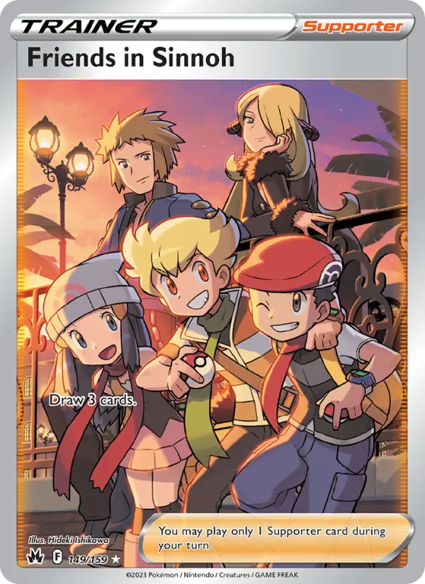 Friends in Sinnoh Ultra Rare Pokemon card #149 from Crown Zenith