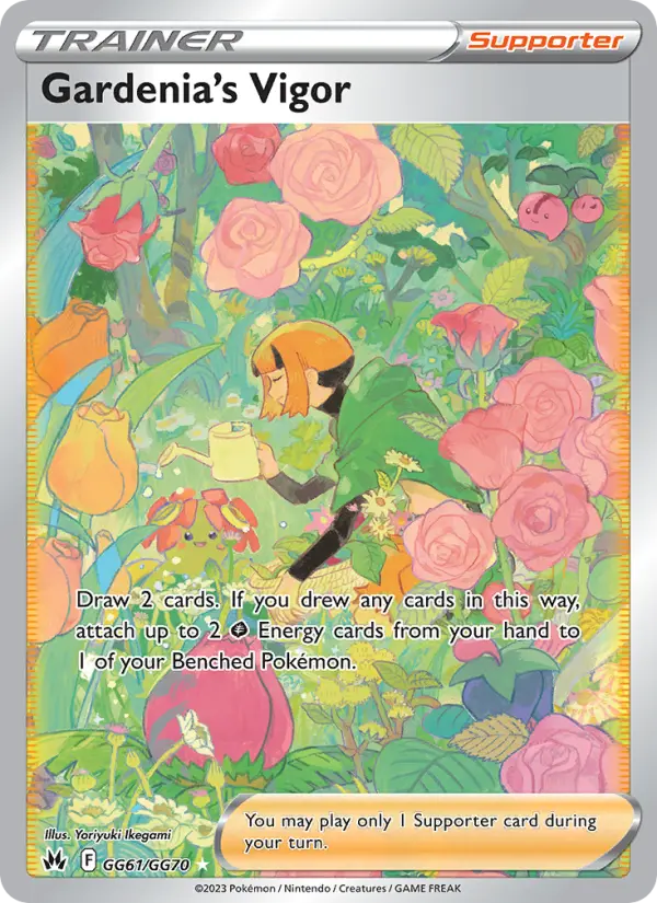 Gardenia's Vigor Ultra Rare Pokemon card #GG61 from Crown Zenith