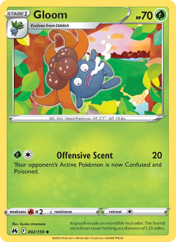 Gloom Uncommon Pokemon card #002 from Crown Zenith