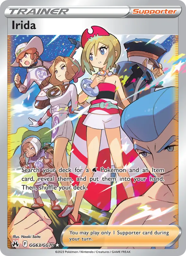Irida Ultra Rare Pokemon card #GG63 from Crown Zenith