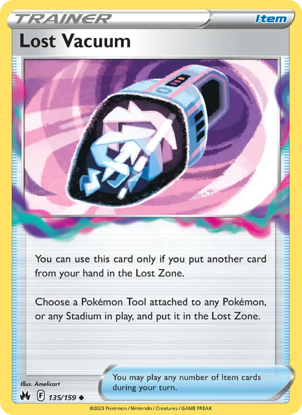 Lost Vacuum Uncommon Pokemon card #135 from Crown Zenith