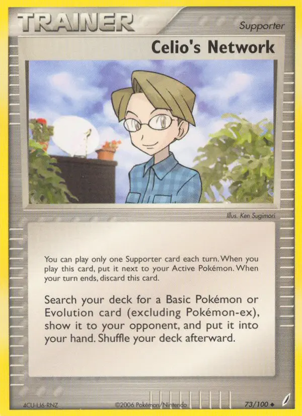 Celio's Network Uncommon Pokemon card #73 from Crystal Guardians
