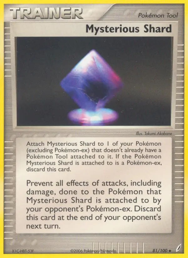 Mysterious Shard Uncommon Pokemon card #81 from Crystal Guardians