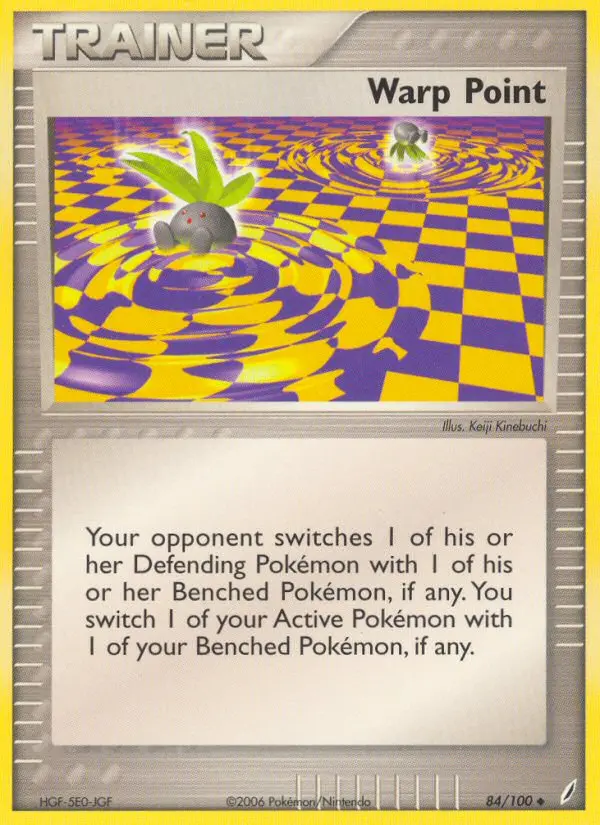 Warp Point Uncommon Pokemon card #84 from Crystal Guardians