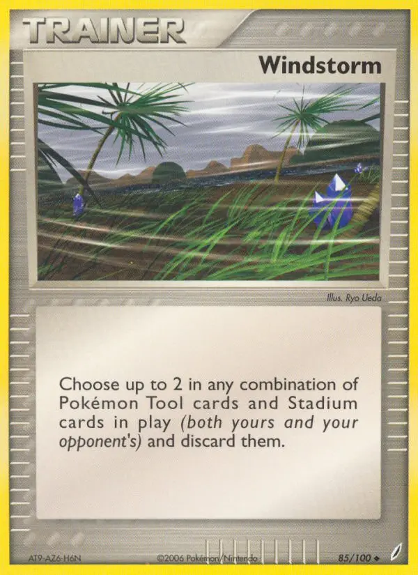 Windstorm Uncommon Pokemon card #85 from Crystal Guardians