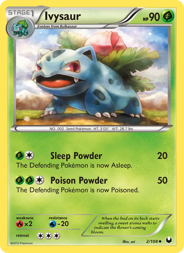 Ivysaur Uncommon Pokemon card #2 from Dark Explorers