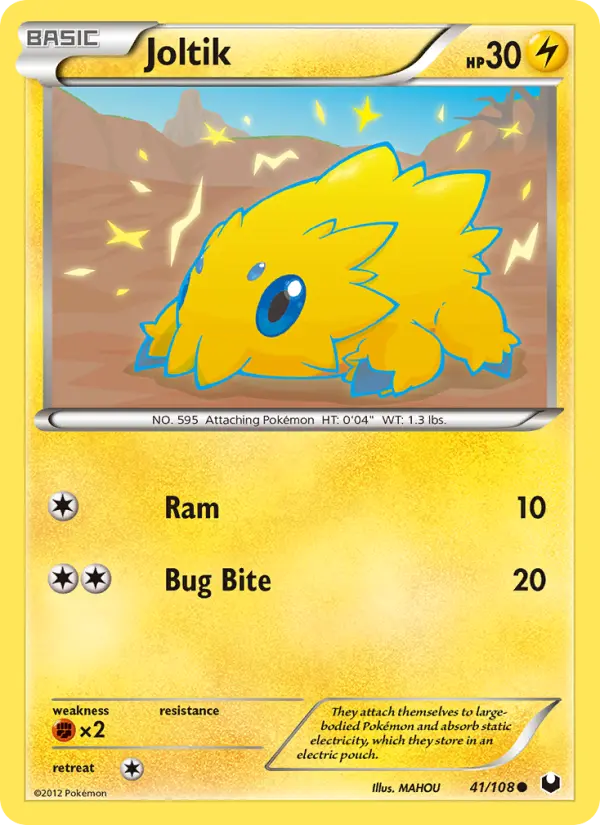 Joltik Common Pokemon card #41 from Dark Explorers