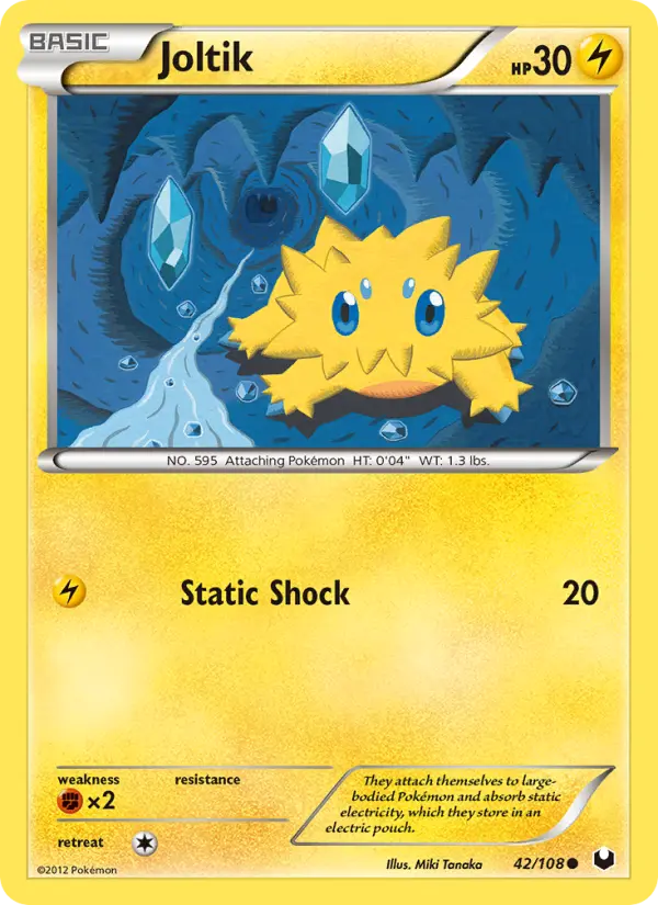 Joltik Common Pokemon card #42 from Dark Explorers