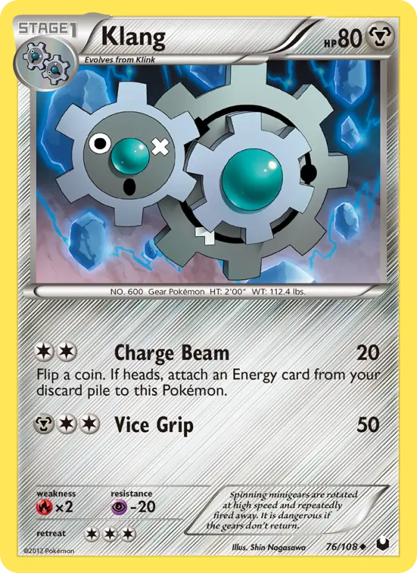 Klang Uncommon Pokemon card #76 from Dark Explorers