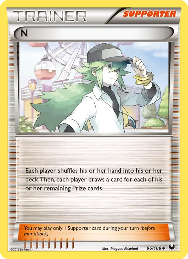 N Uncommon Pokemon card #96 from Dark Explorers
