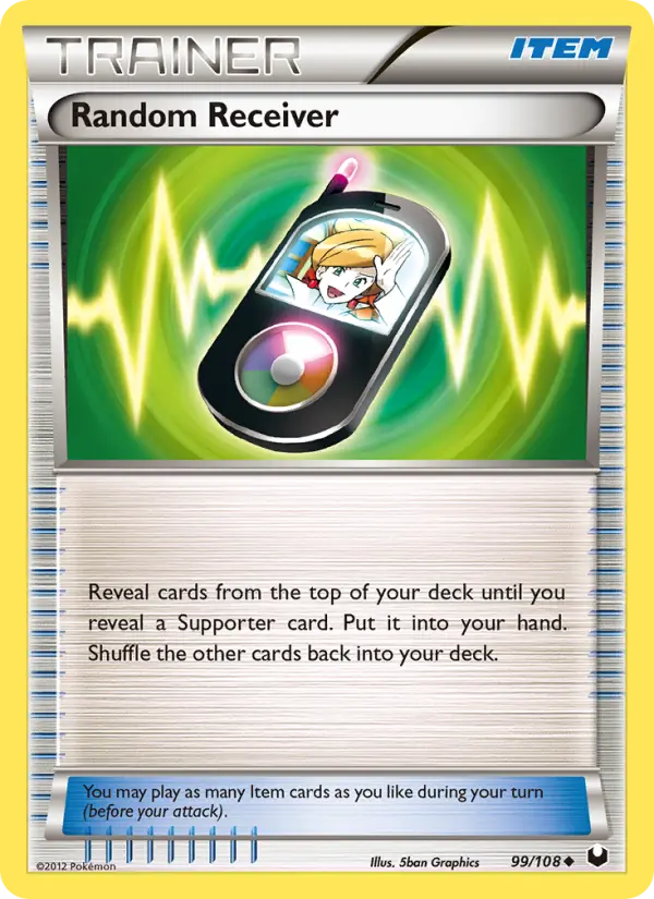 Random Receiver Uncommon Pokemon card #99 from Dark Explorers