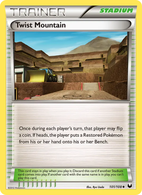 Twist Mountain Uncommon Pokemon card #101 from Dark Explorers