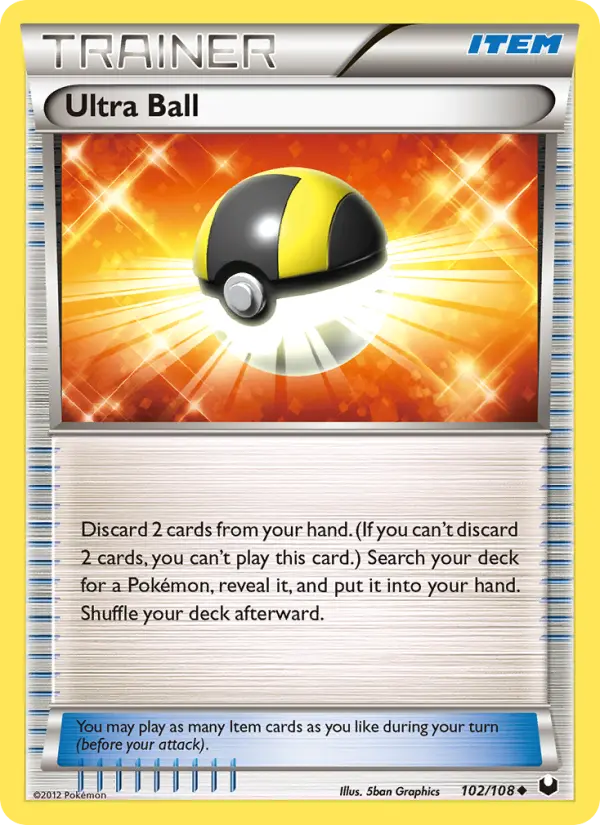 Ultra Ball Uncommon Pokemon card #102 from Dark Explorers