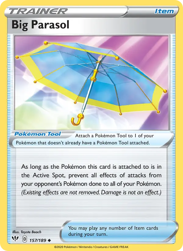 Big Parasol Uncommon Pokemon card #157 from Darkness Ablaze
