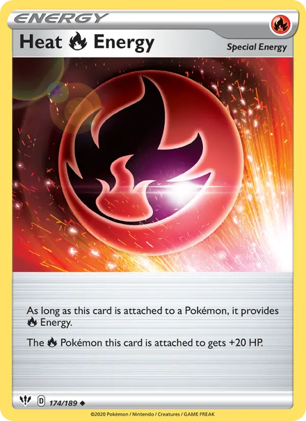 Heat Fire Energy Uncommon Pokemon card #174 from Darkness Ablaze