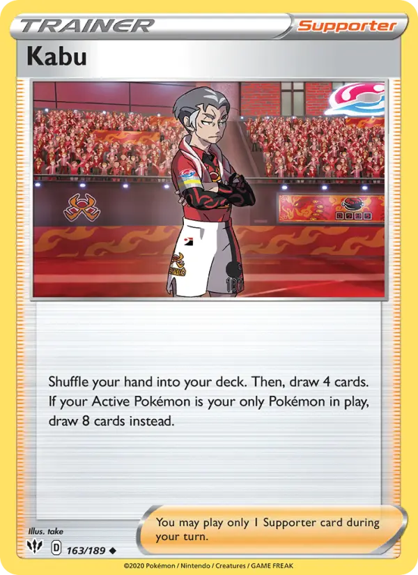 Kabu Uncommon Pokemon card #163 from Darkness Ablaze