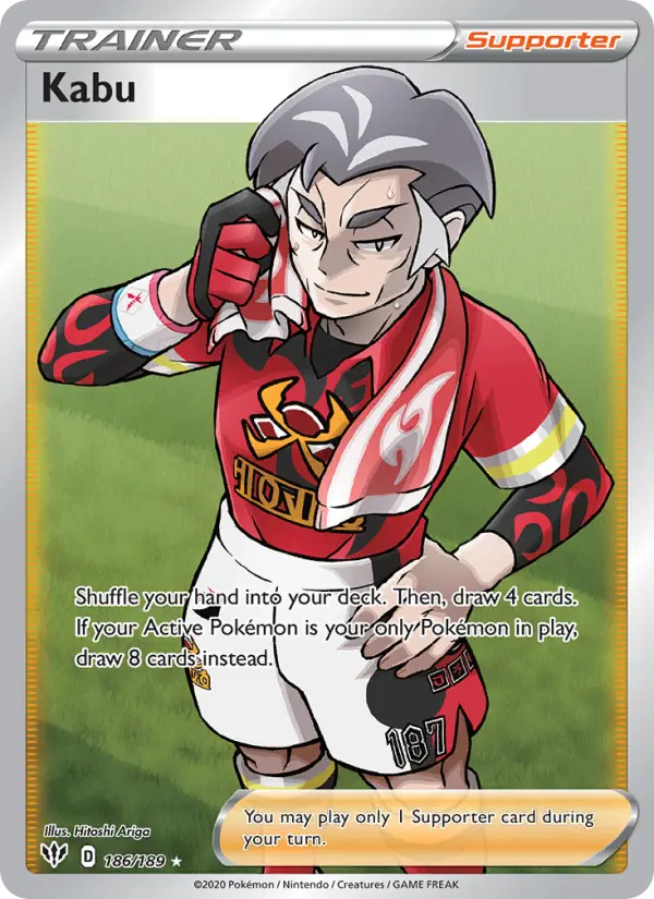 Kabu Ultra Rare Pokemon card #186 from Darkness Ablaze