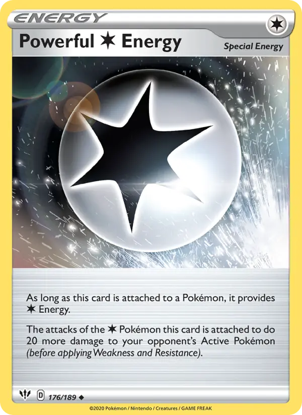 Powerful Colorless Energy Uncommon Pokemon card #176 from Darkness Ablaze