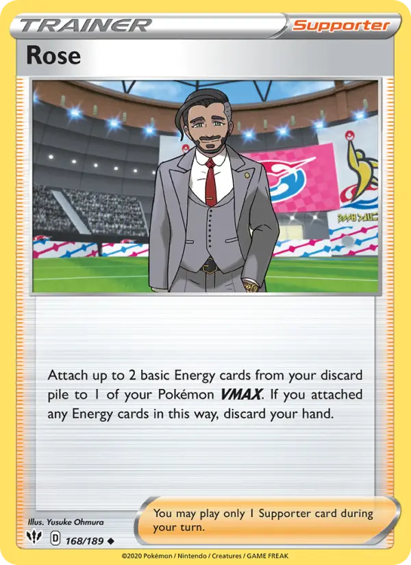Rose Uncommon Pokemon card #168 from Darkness Ablaze