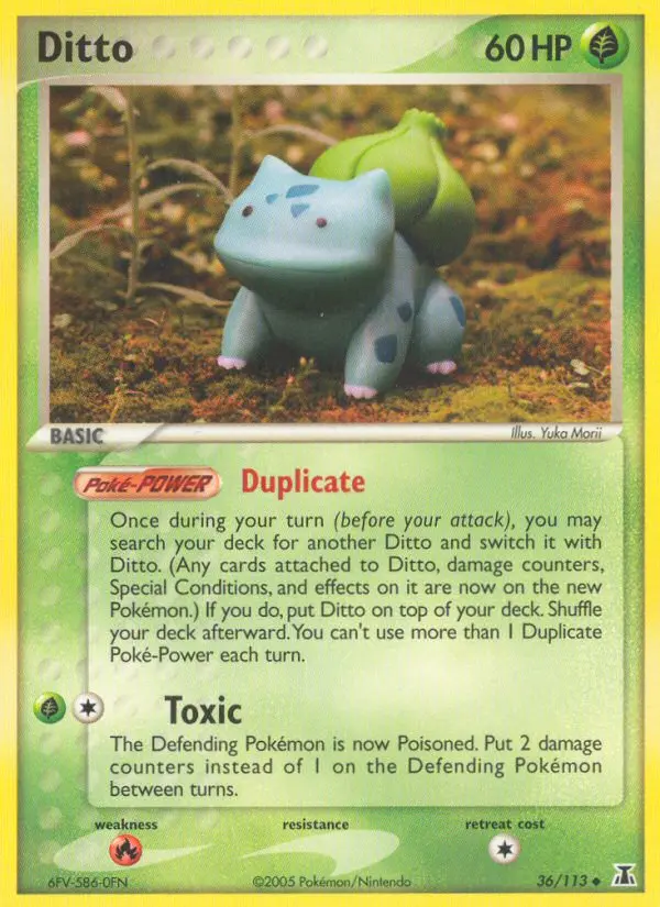 Ditto Uncommon Pokemon card #36 from Delta Species