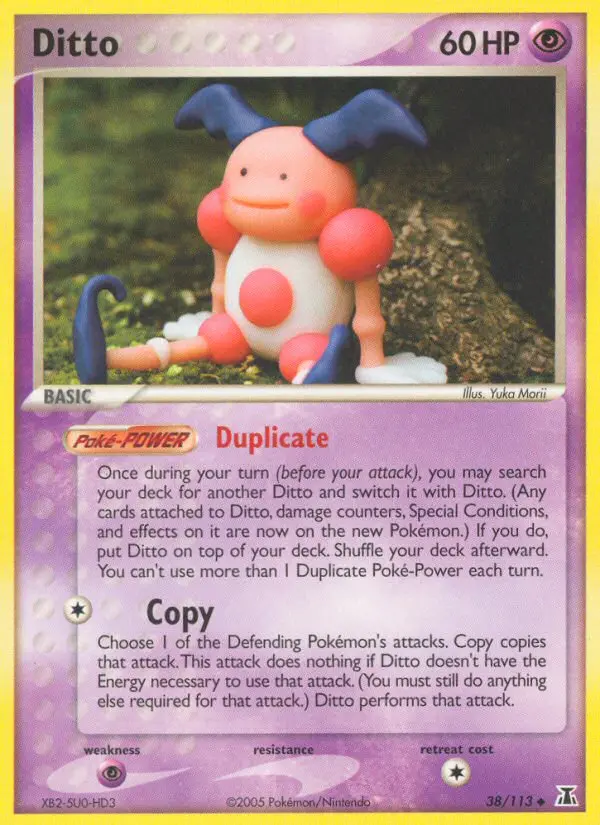 Ditto Uncommon Pokemon card #38 from Delta Species