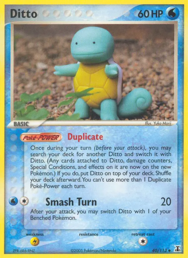 Ditto Uncommon Pokemon card #40 from Delta Species