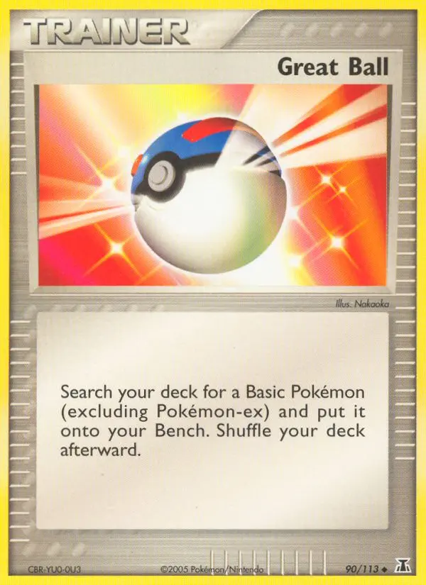 Great Ball Uncommon Pokemon card #90 from Delta Species