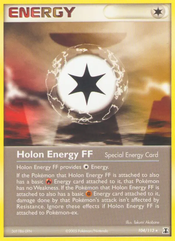 Holon Energy FF Rare Pokemon card #104 from Delta Species