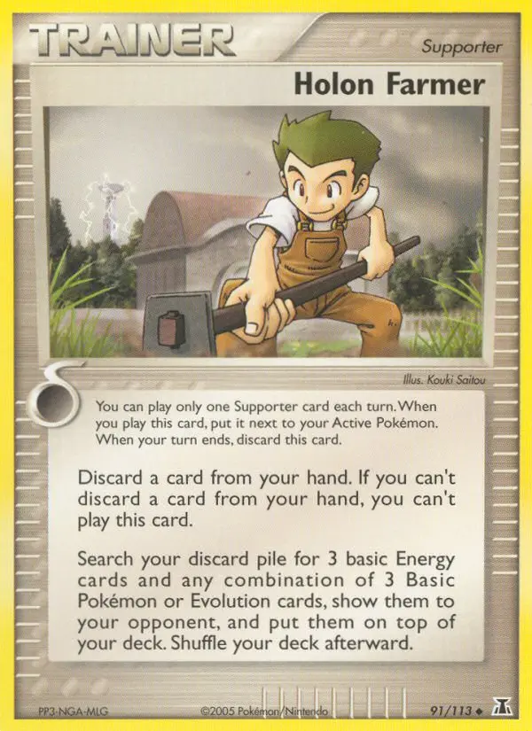 Holon Farmer Uncommon Pokemon card #91 from Delta Species