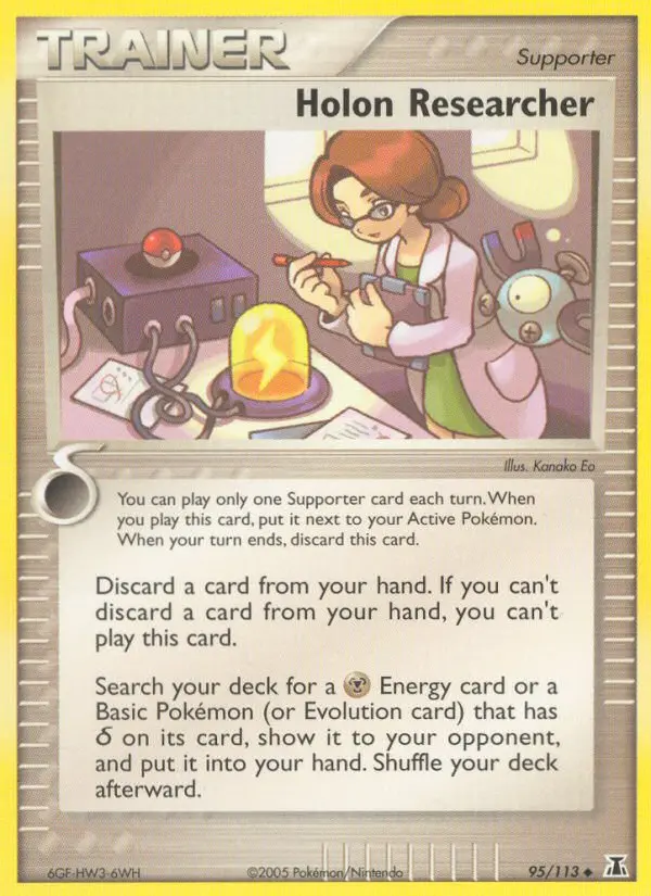 Holon Researcher Uncommon Pokemon card #95 from Delta Species