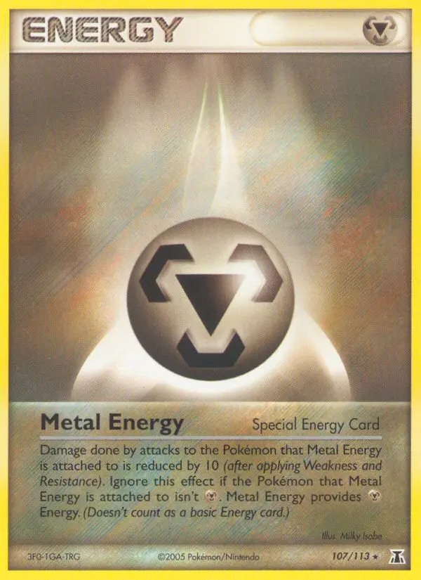 Metal Energy Rare Pokemon card #107 from Delta Species