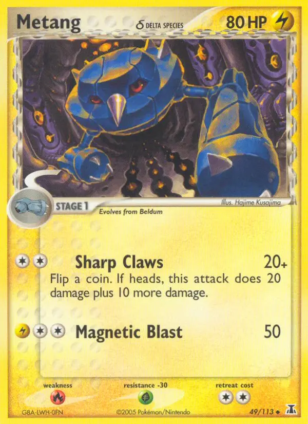 Metang δ Uncommon Pokemon card #49 from Delta Species