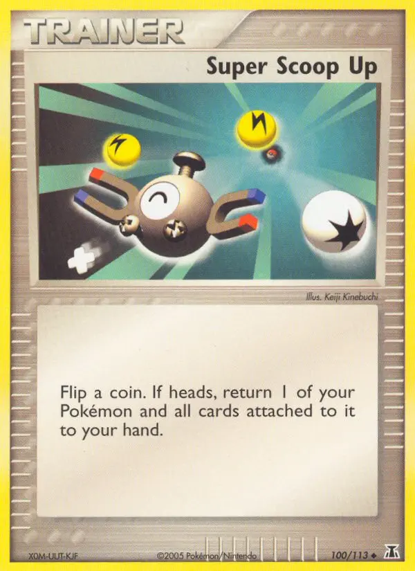 Super Scoop Up Uncommon Pokemon card #100 from Delta Species