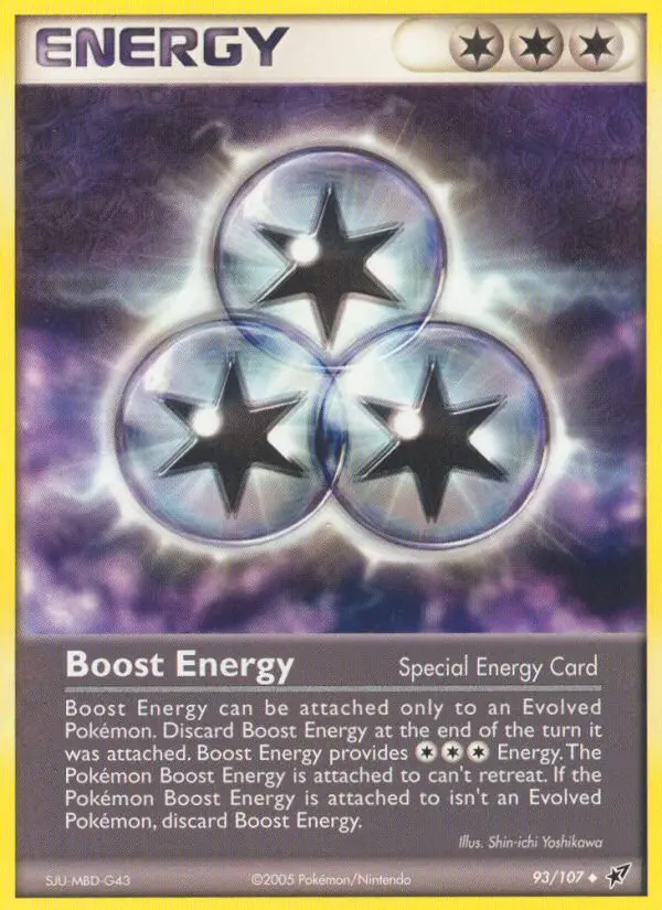 Boost Energy Uncommon Pokemon card #93 from Deoxys