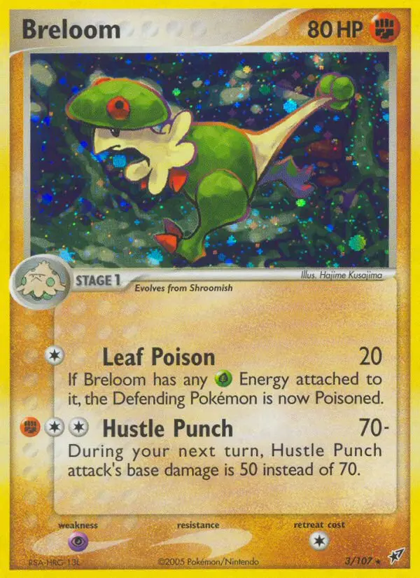Breloom Rare Pokemon card #3 from Deoxys