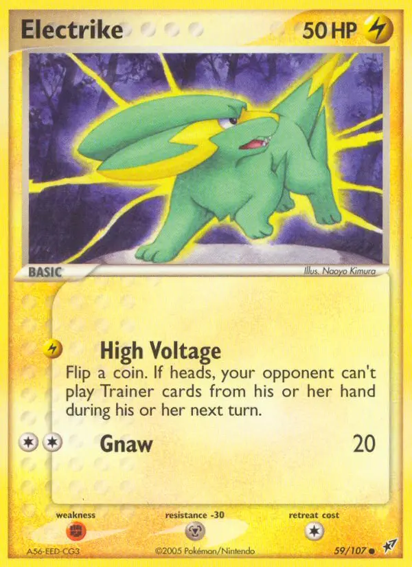 Electrike Common Pokemon card #59 from Deoxys