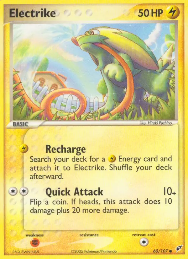 Electrike Common Pokemon card #60 from Deoxys
