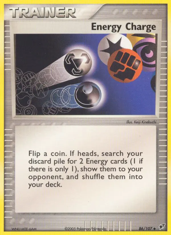 Energy Charge Uncommon Pokemon card #86 from Deoxys